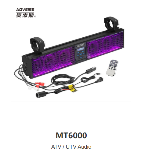 MT4100/MT4200 UTV/ATV Waterproof Soundbar Speaker with Bluetooth Function