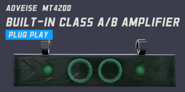 MT4100/MT4200 UTV/ATV Waterproof Soundbar Speaker with Bluetooth Function